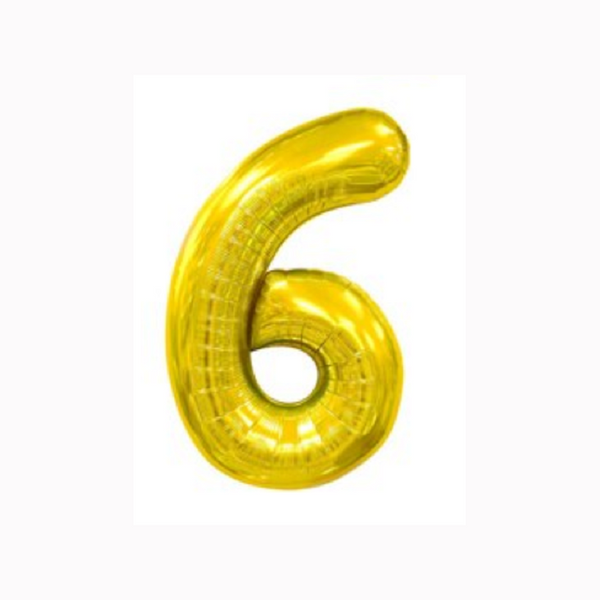 Large Digital Aluminum Foil Balloon 40 Inch Helium Gold Balloons