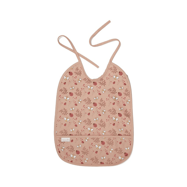 Nuuroo Alberte Long Coated Bib Cream Leaf Baby Bibs & Burp Cloths