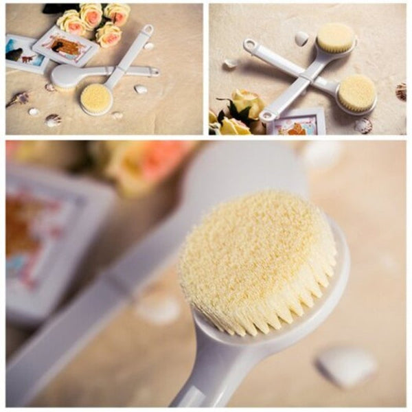 Nylon Soft Hair Long Handle Back Massage Bath Brush Exfoliating Adult Bath Brushes & Sponges