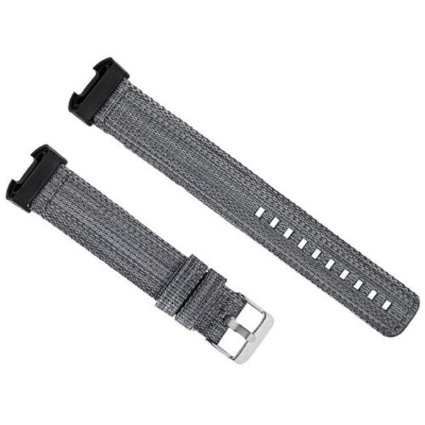Nylon Watch Strap For Fitbit Charge 3 Black Watch Bands