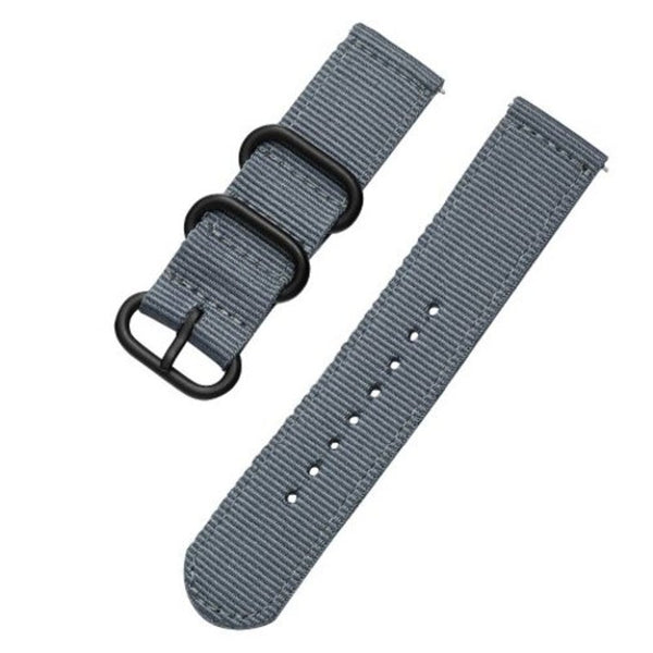 Nylon Woven Watch Band Strap For Amazfit 1 Pace Stratos 2 / 2S Slate Gray