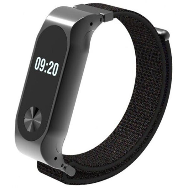 Nylon Wrist Band Strap For Xiaomi Mi 2 Black Watch Bands