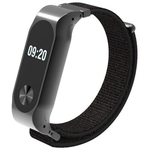 Nylon Wrist Band Strap For Xiaomi Mi 2 Black Watch Bands