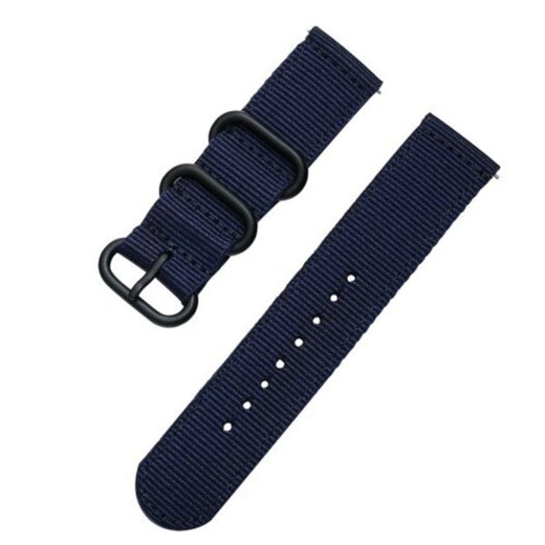 Nylon Wrist Strap Watch Band For Huami Amazfit Gtr 42Mm / Bip Youth Wristband Midnight Blue