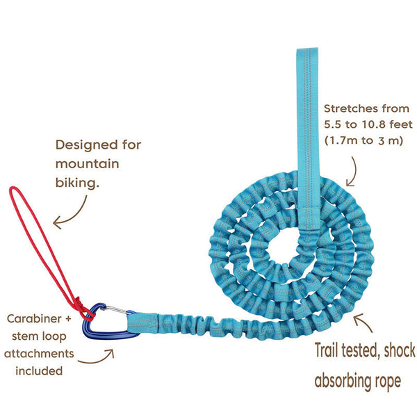 Bicycle Elastic Leash Tow Rope Mountain Bike Parent Child Pulling Bike Tow Ropes