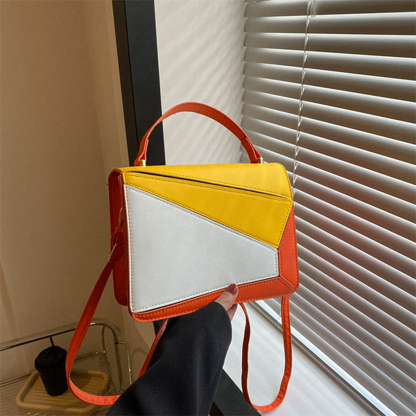 Simple Fashion Crossbody Shoulder Bag Colour Contrast Women's Bags & Handbags