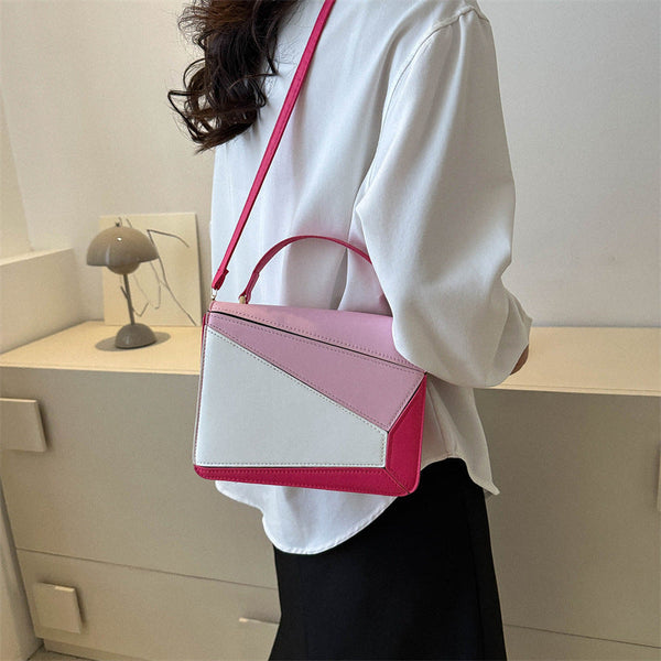 Simple Fashion Crossbody Shoulder Bag Colour Contrast Women's Bags & Handbags