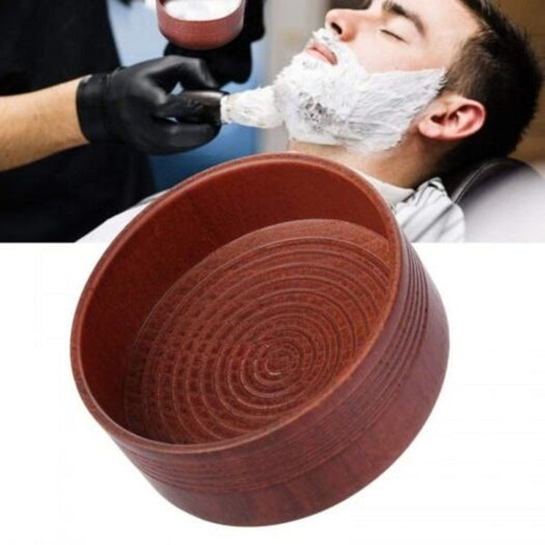 Oak Shaving Soap Bowlwooden Cup Mug Tool Natural Brown Shaving Brushes & Mugs