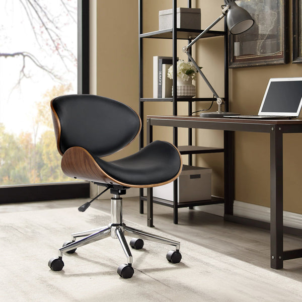 Artiss Leather Office Chair Black Office Chairs