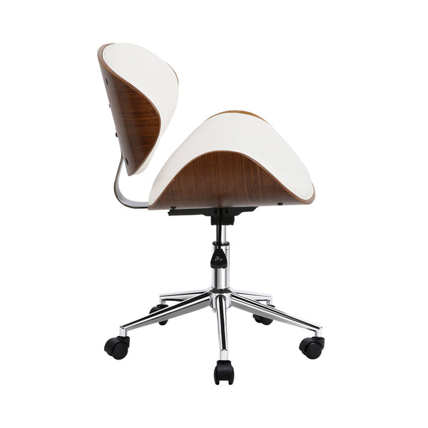 Artiss Leather Office Chair White Office Chairs