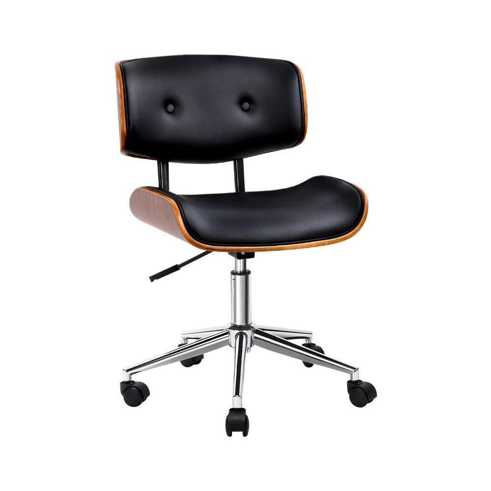 Artiss Office Chair Black Leather Office Chairs