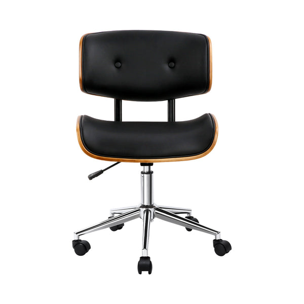 Artiss Office Chair Black Leather Office Chairs
