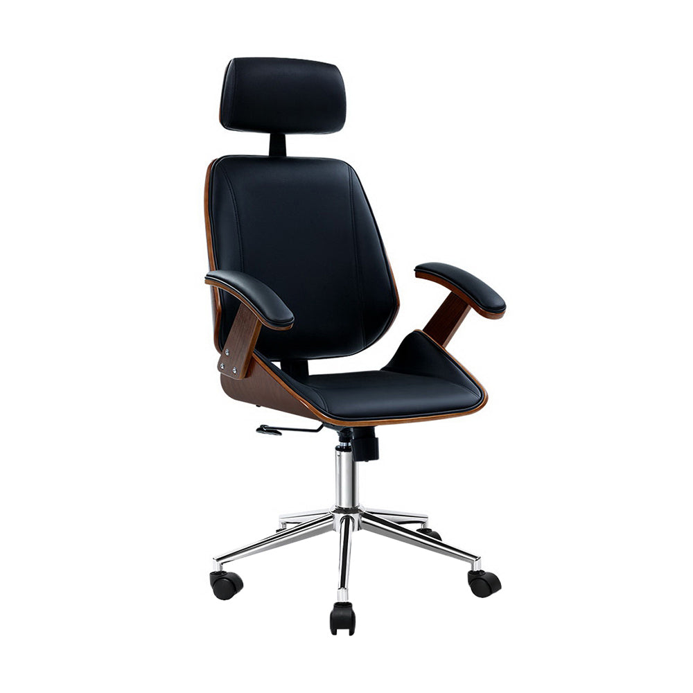 Artiss Office Chair Computer Gaming Chairs Executive Leather Black Office Chairs