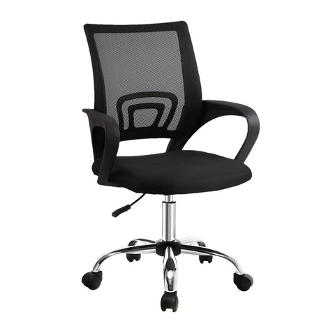 Artiss Office Chair Gaming Computer Mesh Chairs Executive Mid Back Black Office Chairs