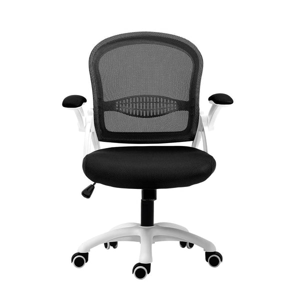 Artiss Office Chair Mesh Computer Desk Chairs Work Study Gaming Mid Back Black Office Chairs
