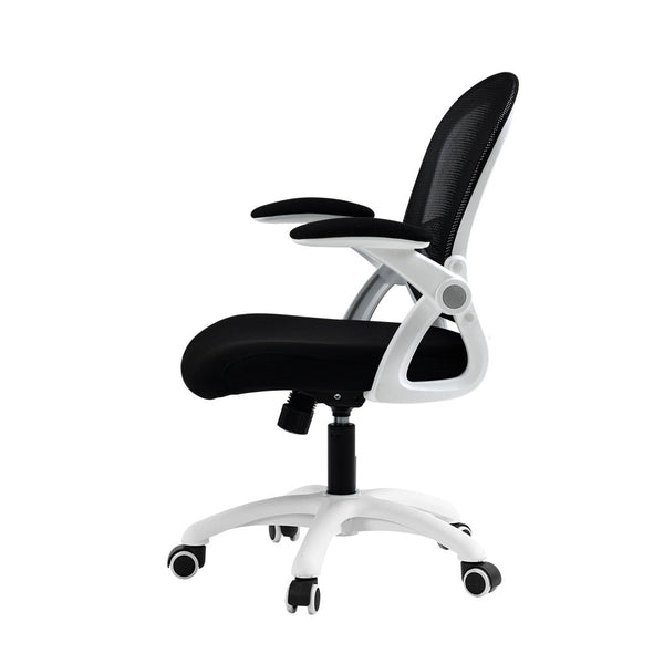 Artiss Office Chair Mesh Computer Desk Chairs Work Study Gaming Mid Back Black Office Chairs