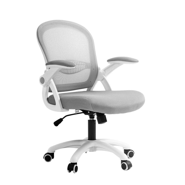 Artiss Office Chair Mesh Computer Desk Chairs Mid Back Work Home Study Grey Office Chairs