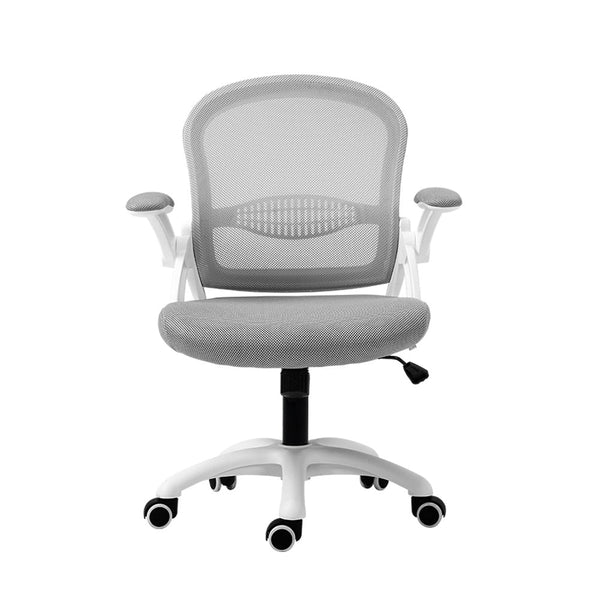 Artiss Office Chair Mesh Computer Desk Chairs Mid Back Work Home Study Grey Office Chairs