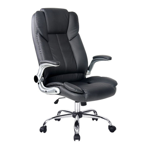 Artiss Kea Executive Office Chair Leather Black Office Chairs