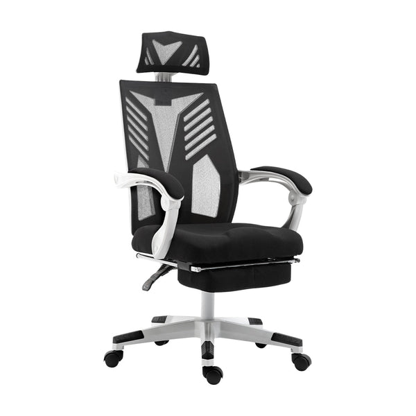 Artiss Gaming Office Chair Computer Desk Home Work Recliner White Chairs