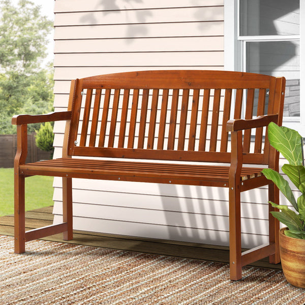 Gardeon Outdoor Garden Bench Seat Chair Patio Furniture Timber Lounge Patio Benches