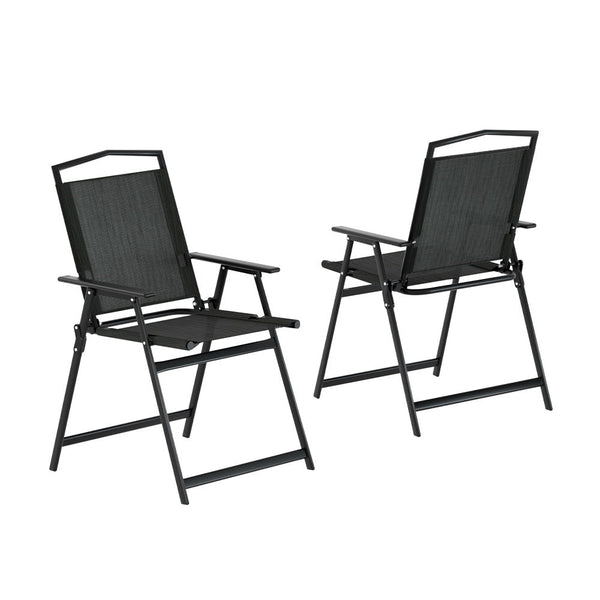 Gardeon Outdoor Chairs Portable Folding Camping Steel Patio Furniture