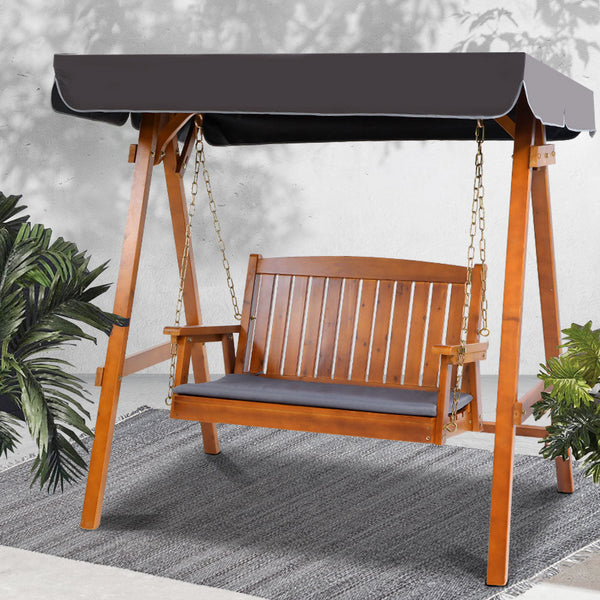 Gardeon Swing Chair Garden Bench Canopy 2 Seater Outdoor Furniture Swing Seats