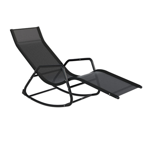 Gardeon Sun Lounge Rocking Chair Outdoor Lounger Patio Furniture Garden Loungers