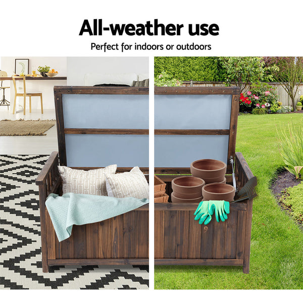 Gardeon Outdoor Storage Box Garden Bench Chest Toy Tool Sheds Furniture Storage Deck Boxes