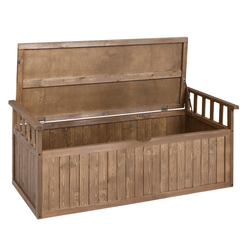 Gardeon Outdoor Storage Box Garden Bench 128.5Cm Chest Tool Toy Sheds Xl Storage Deck Boxes