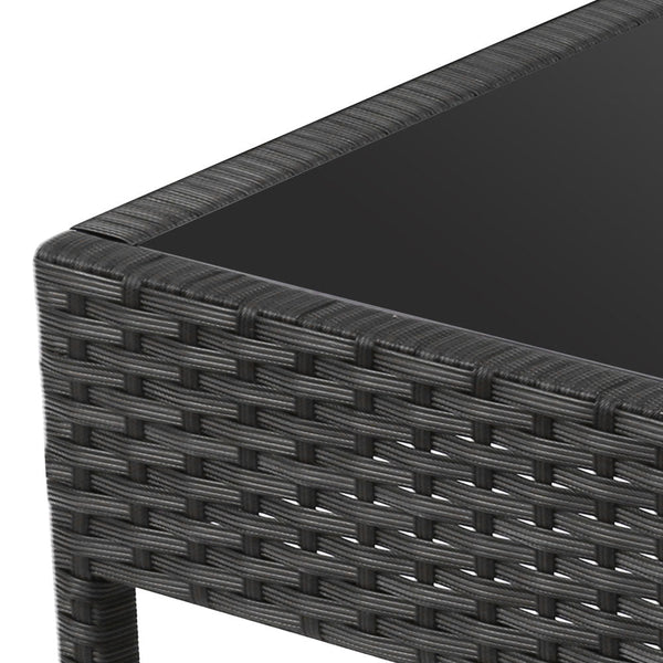 Gardeon 3 Piece Outdoor Set Black Patio Furniture Sets