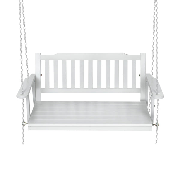 Gardeon Porch Swing Chair With Chain Garden Bench Outdoor Furniture White Swing Seats