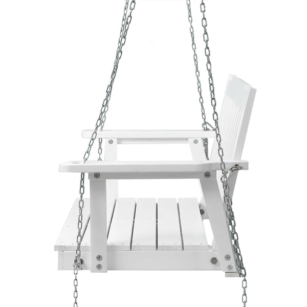 Gardeon Porch Swing Chair With Chain Garden Bench Outdoor Furniture White Swing Seats