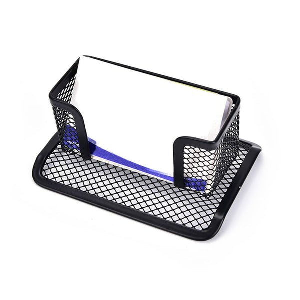 Business Card Holders Business Card Holder Desk Shelf Box Black Mesh Tray Storage Organizer