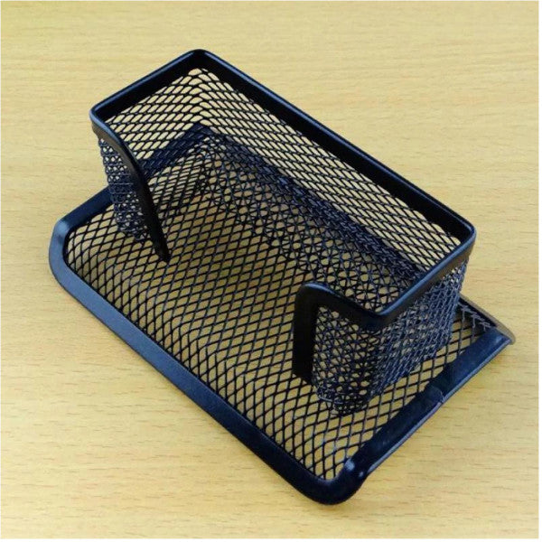 Business Card Holders Business Card Holder Desk Shelf Box Black Mesh Tray Storage Organizer