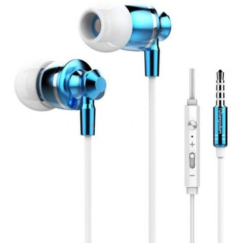 Official Original M300 In Ear Heavy Bass Earphone With Mic Royal Blue