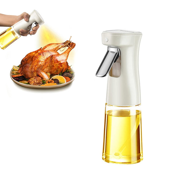 Oil Sprayer For Cooking 240Ml Glass Olive Bottle Canola Spritzer