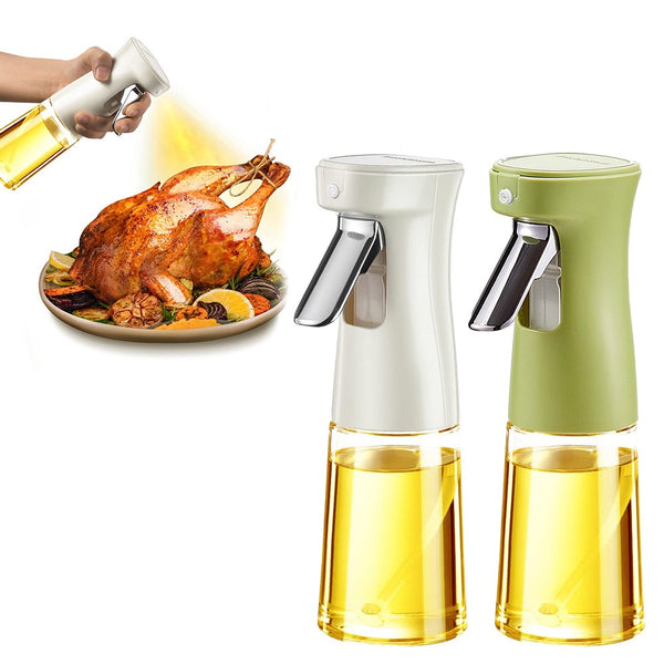 Oil Sprayer For Cooking 240 Milliliter Glass Olive Bottle Canola Spritzer Oil & Vinegar Dispensers
