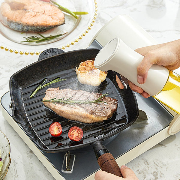 Oil Sprayer For Cooking 240 Milliliter Glass Olive Bottle Canola Spritzer Oil & Vinegar Dispensers