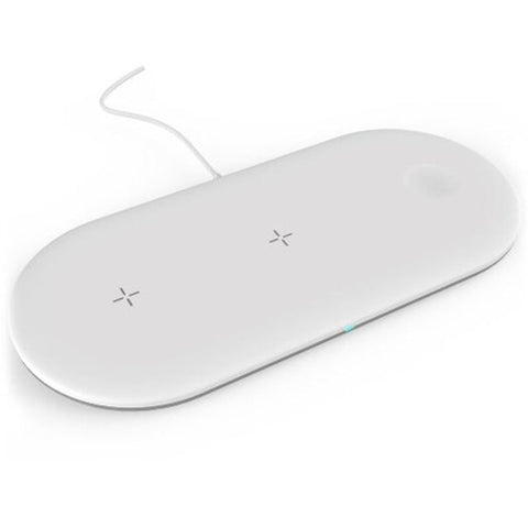 Ojd 48 3 In 1 Fast Qi Wireless Charger Holder Pad For Iphone Iwatch Airpods White Chargers & Cradles