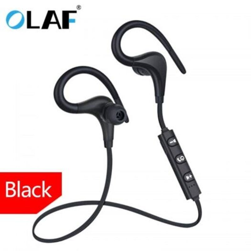 Bt1 Bluetooth Earphone Sport Wireless Hook Headphones Stereo Headsetfor Xiaomi Phone Black Headsets