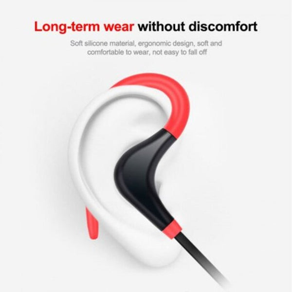 Bt1 Bluetooth Earphone Sport Wireless Hook Headphones Stereo Headsetfor Xiaomi Phone Black