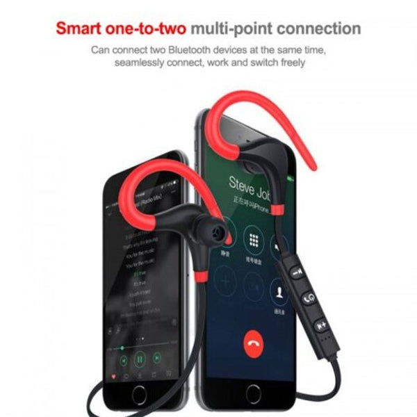 Bt1 Bluetooth Earphone Sport Wireless Hook Headphones Stereo Headsetfor Xiaomi Phone Black Headsets