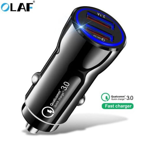Car Charger Quick 3.0 Usb Fast For Xiaomifor Iphone Xr 8 Huawei Samsung S9 S8 Black