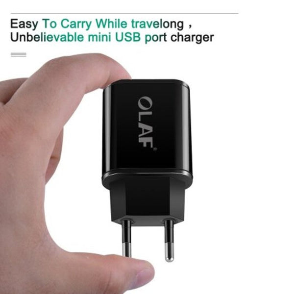 Dual Usb Network Charging 2A Fast Portable Travel Cable White