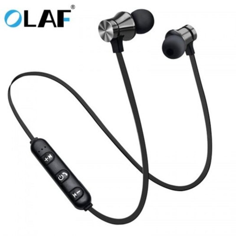 Earphone Wired In Mag Net Exercise Sport Bluetooth Fresh Version Black Headsets