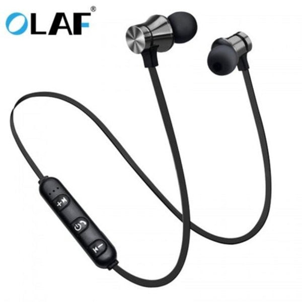 Earphone Wired In Mag Net Exercise Sport Bluetooth Fresh Version Black Headsets