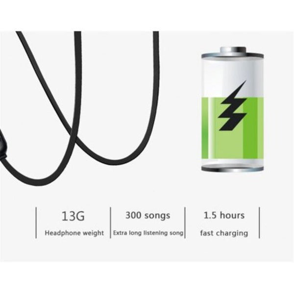 Earphone Wired In Mag Net Exercise Sport Bluetooth Fresh Version Black Headsets