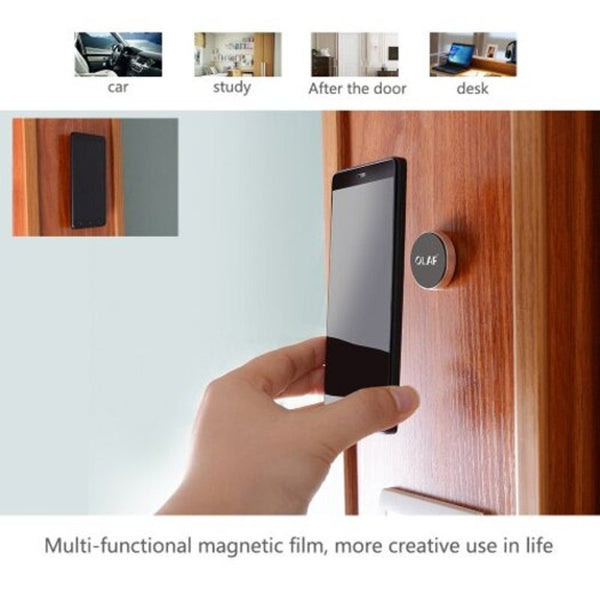 Magnetic Car Phone Holder Free Paste Air Vent Stand Universal For Iphone Samsung Xiaomi Silver