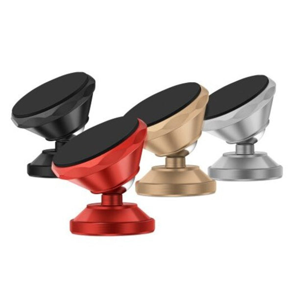 Universal Magnetic Car Phone Holder 360 Rotation Bracket Stand For Iphone Samsung Huawei Black